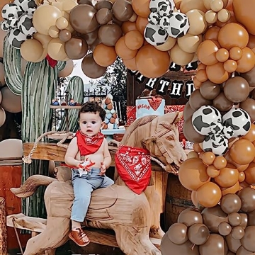 CowBoy CowGirl Party Decorations - 105PCS Balloon Set