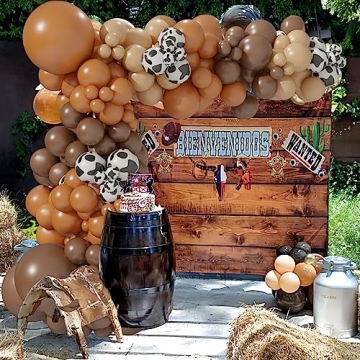 CowBoy CowGirl Party Decorations - 105PCS Balloon Set
