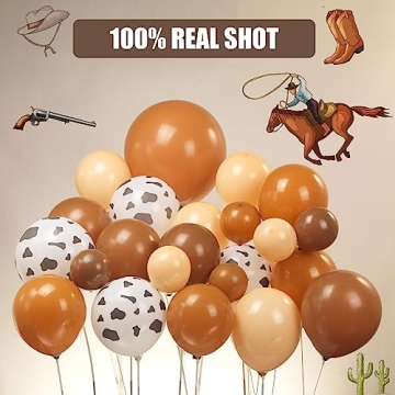 CowBoy CowGirl Party Decorations - 105PCS Balloon Set