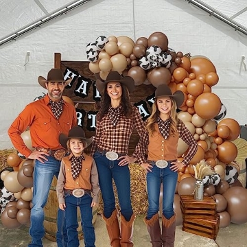 CowBoy CowGirl Party Decorations - 105PCS Balloon Set