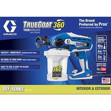Graco 16Y385 TrueCoat 360 Paint Sprayer for Any Project