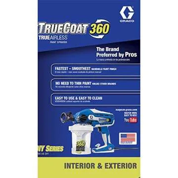 Graco 16Y385 TrueCoat 360 Paint Sprayer for Any Project