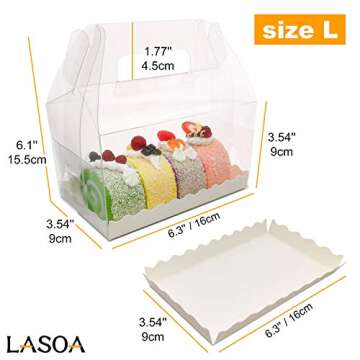 LASOA Clear Favor Boxes for Parties and Events