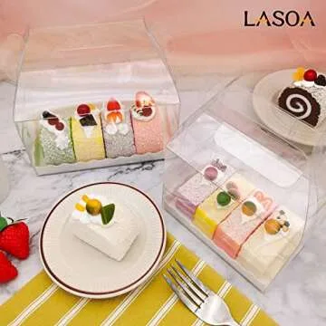LASOA Clear Favor Boxes for Parties and Events