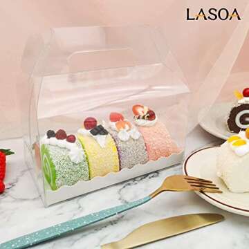 LASOA Clear Favor Boxes for Parties and Events