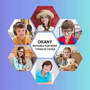 Okany Kids Blue Light Blocking Glasses for Digital Safety