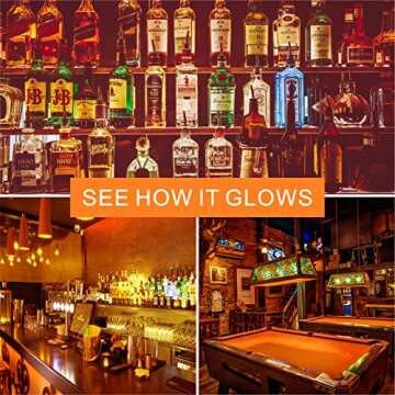 Gonhom 2 Pack A19 LED Orange Light Bulb,9 Watt Orange Lights Equivalent 100 Watt Colored Light Bulbs,E26 Base Orange LED Lights for Party Decoration, Holiday Lighting,Halloween Light Bulbs…