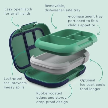 Bentgo Kids Leak-Proof Lunch Box - 4 Compartments