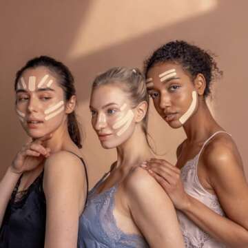 CureTape Beauty Kinesiology Tape | Anti-Wrinkle Face Tape | Face Lift Tape for Toning, Firming & Tightening The Skin | Kinesiology Tape for Face and Sensitive Skin | Soft on The Skin