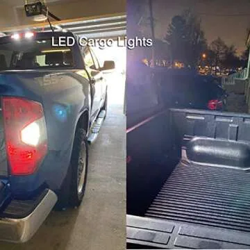 iBrightstar Super Bright LED Bulbs Package Kit Accessories Fit for Toyota Tundra 2014+ Interior Map Dome Lights + Vanity Mirror Lights + License Plate Lights + Back Up Reverse Lights, White