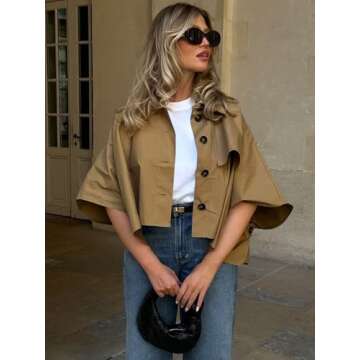 Cicy Bell Oversized Trench Coat for Stylish Women