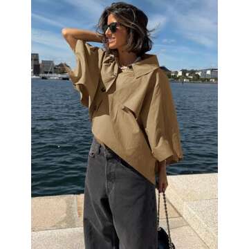 Cicy Bell Oversized Trench Coat for Stylish Women