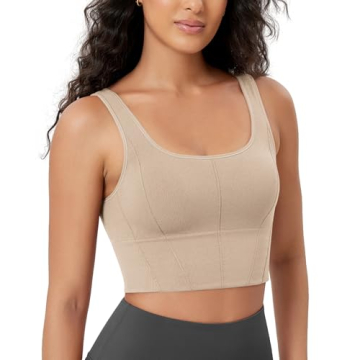 ODODOS Women's Seamless Square Neck Sports Bra - Comfort Unmatched