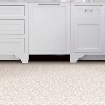 Peel Stick Beige Vinyl Floor Tiles for Easy Renovation