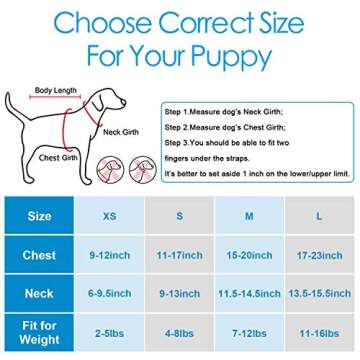 Bark Lover Small Puppy Harness with Bowtie, Adjustable Dog Vest Mesh Tuxedo Harness for Small Dog Kitten, Perfect for Party Wedding Holiday (S, Blue Plaid)