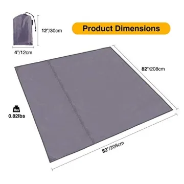 REDCAMP 4-in-1 Waterproof Camping Tent Tarp