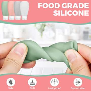 14 Pack Travel Bottles Set - Leak Proof Squeeze Bottles