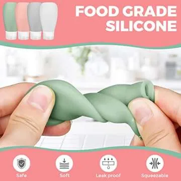 14 Pack Travel Bottles Set - Leak Proof Squeeze Bottles