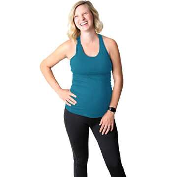Movemama Maternity Workout Top with Cross Back Detail