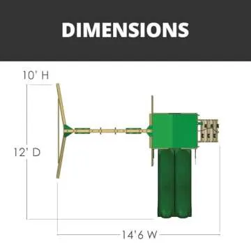 Gorilla Playsets Wooden Swing Set with Dual Wave Slides