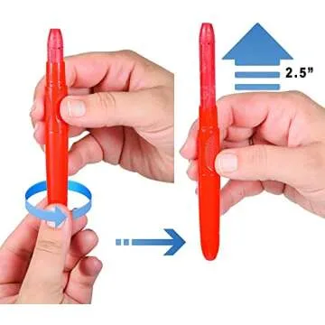 Easy Face Paint Crayons - Non-Toxic 12-Color Kit