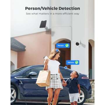 REOLINK 2K 3MP Solar Security Camera, Wireless Home Security Camera Outdoor Indoor, Night Vision, Human/Car Detection, 2.4G WiFi, Local Storage, No Monthly Fee, Support Home Hub, Argus Eco+Solar Panel