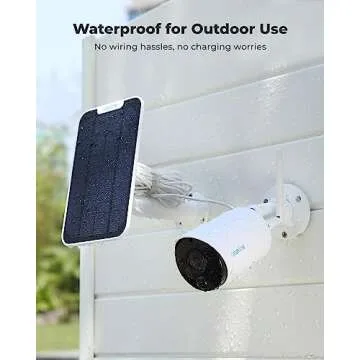 REOLINK 2K 3MP Solar Security Camera, Wireless Home Security Camera Outdoor Indoor, Night Vision, Human/Car Detection, 2.4G WiFi, Local Storage, No Monthly Fee, Support Home Hub, Argus Eco+Solar Panel