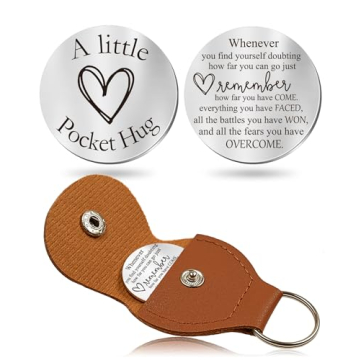 OUMILAN Pocket Hug Token Gift for Him & Her - Inspirational Keychain