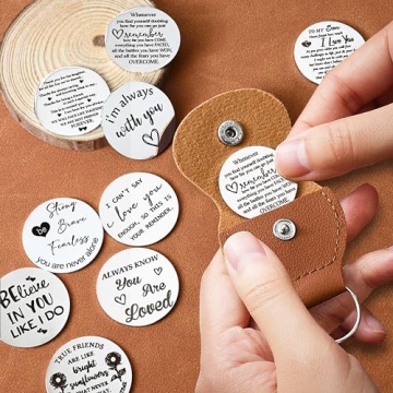 OUMILAN Pocket Hug Token - Inspirational Keychain Gift