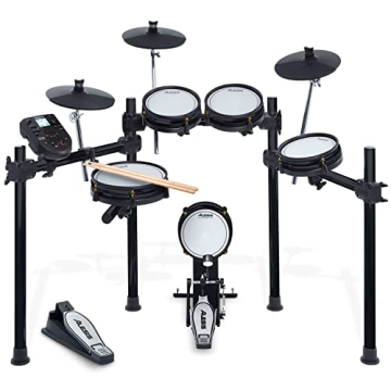 Alesis Drums Surge Mesh SE Kit - Quiet Electric Drum Set with MIDI & 385 Sounds