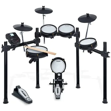 Alesis Drums Surge Mesh SE Kit - Quiet Electric Drum Set with MIDI & 385 Sounds