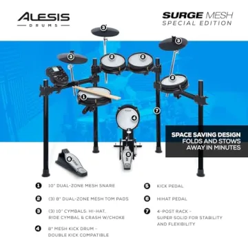 Alesis Surge Mesh SE Electric Drum Set for All Levels