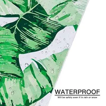 RUSPEPA 14.5x19 Poly Mailer 3 Mil Thick Tropical Leaves Ink Painting Heavy Duty Self Seal Shipping Bags with Easy Open Pull Tab Mailing Envelopes - 50 Pack