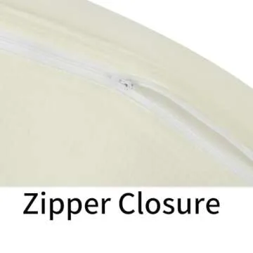 Onacosht Muslin Nursing Pillow Cover Soft 100% Cotton Feeding Pillow Slipcover Fits Standard Infant Nursing Pillow for Baby Boy and Girl, Ivory White