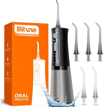 Bitvae Water Dental Flosser - Cordless, Rechargeable, IPX7 Waterproof