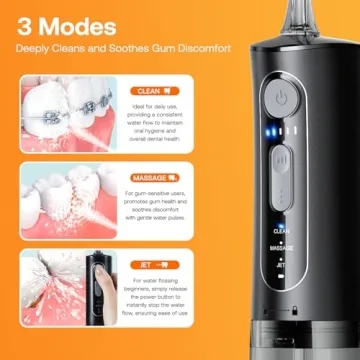 Bitvae Water Dental Flosser - Cordless, Rechargeable, IPX7 Waterproof