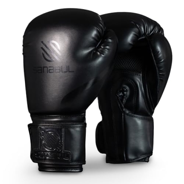 Sanabul Essential Gel Boxing Gloves for Kickboxing - 16 oz