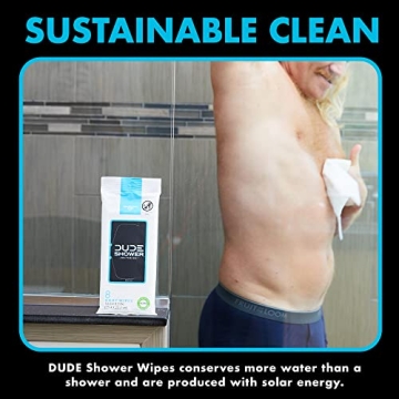 DUDE Wipes: On-The-Go Shower Wipes 10 Pack