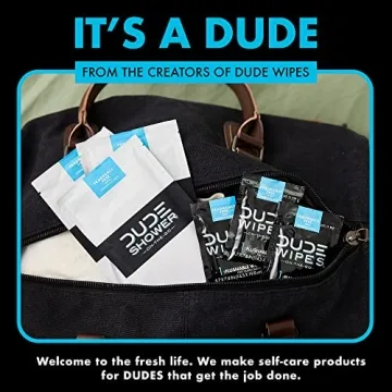 DUDE Wipes: On-The-Go Shower Wipes 10 Pack