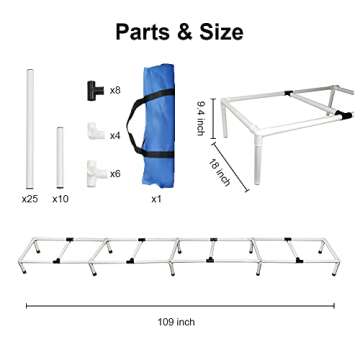 MKSY Dogs Agility Training Ladder, Dog Workout Equipment Dog Obstacle Course Pet Outdoor Game
