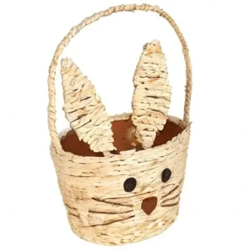 Juegoal Easter Bunny Woven Basket for Kids at Parties