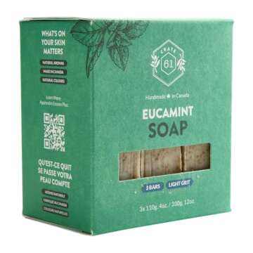 Crate 61 Organics, Handmade in Canada, Plant Based Cold Process Natural Bar Soap For Face And Body, ...