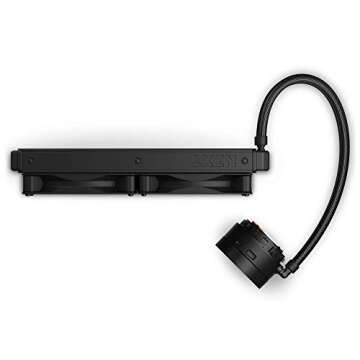 NZXT Kraken X63 280mm - RL-KRX63-01 - AIO RGB CPU Liquid Cooler - Rotating Infinity Mirror Design - Improved Pump - Powered By CAM V4 - RGB Connector - Aer P 140mm Radiator Fans,Black,Kraken X Gen 3