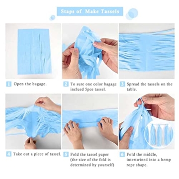 GAKA Gold Tissue Tassel Garland for All Occasions