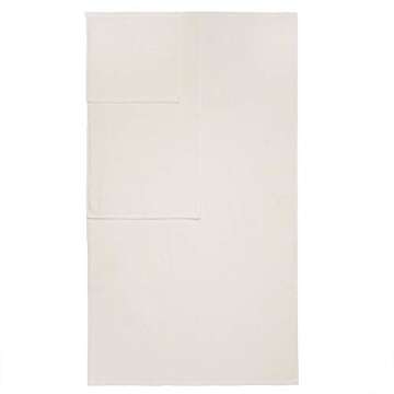 Welhome Franklin Premium | 2 Bath Towels 2 Hand Towels 2 Washcloths |Popcorn Textured Cream Bathroom Towels Set | Hotel & Spa Towels for Bathroom |Soft & Absorbent | 100% Cotton 6 Piece Bath Linen Set