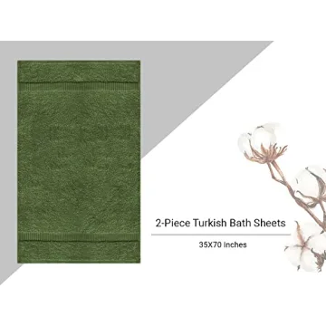 Luxury Turkish Cotton Bath Sheets - Soft & Absorbent