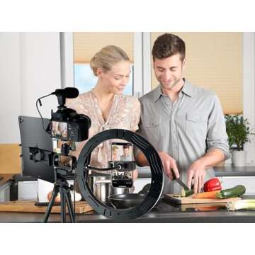 Acuvar Vlogging Kit for Smartphones, Tablets, and Cameras for Professional Content Creation