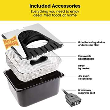 Chefman 4.5L Deep Fryer – Perfect for Family Meals