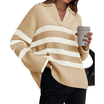 Stylish ZESICA Women's Khaki Winter Sweater for Cozy Days