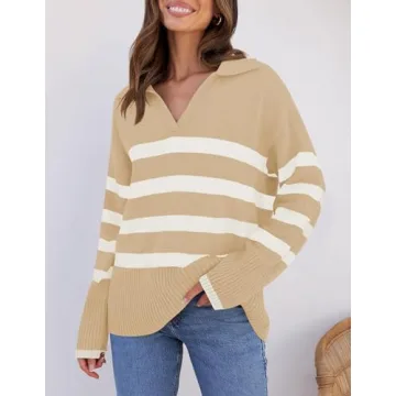 Stylish ZESICA Women's Khaki Winter Sweater for Cozy Days